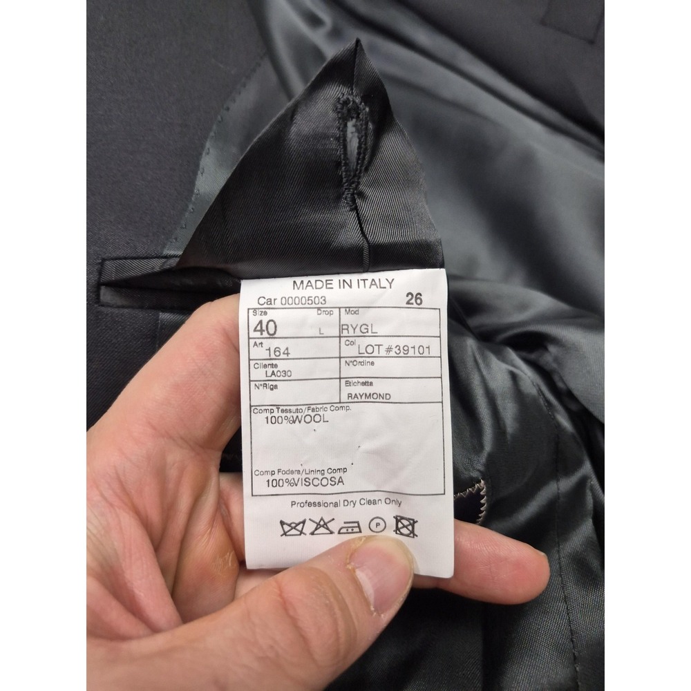 Roberto Zanieri Blazer Mens 40L Super 100s Wool Made In Italy Jacket NWT Reda - Picture 6 of 14